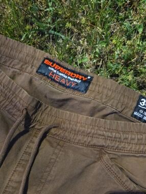 Superdry Brown Heavy Core Cargo Drawstring Pants